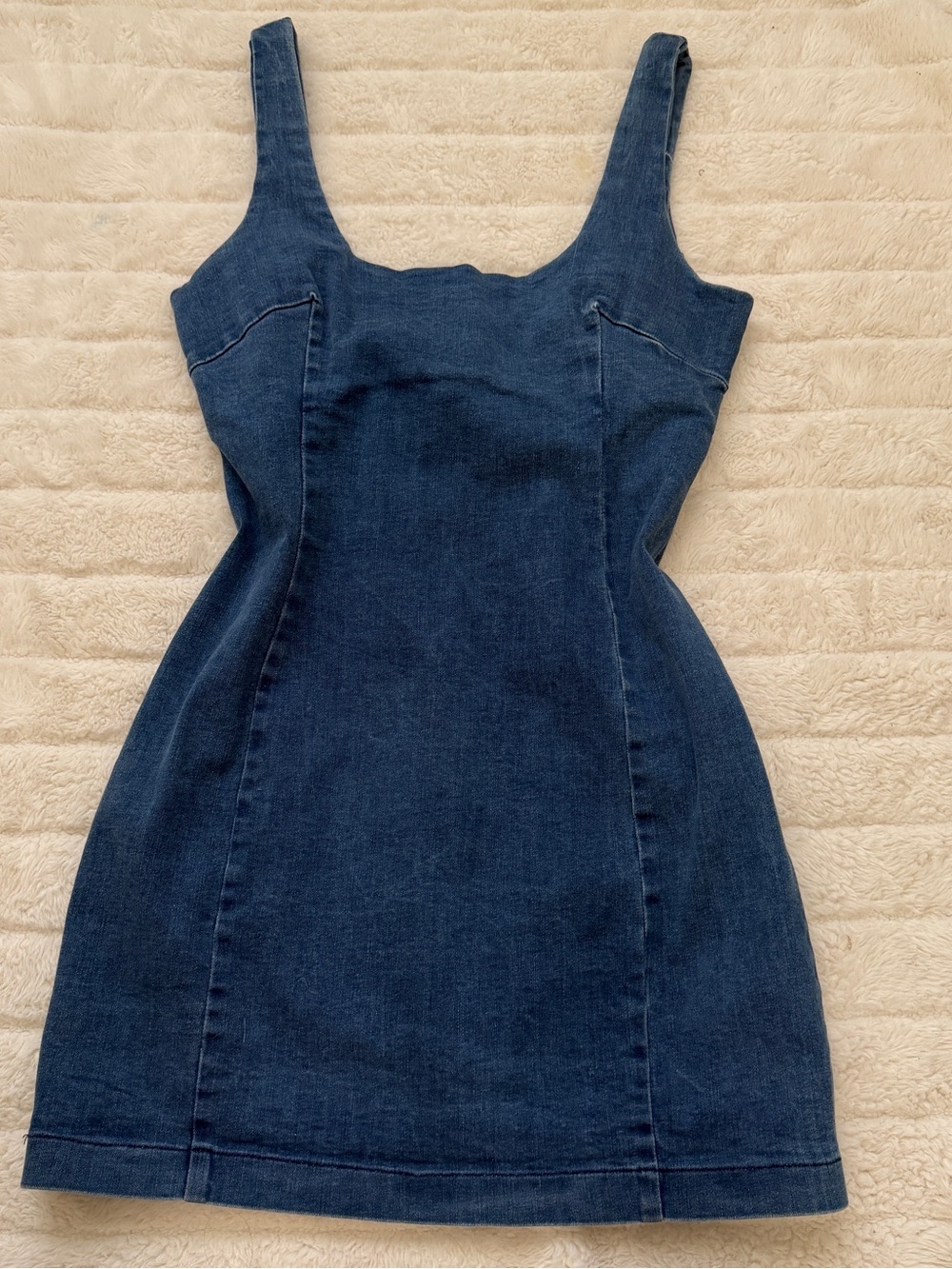 Classic Dark Blue Denim Tank Dress